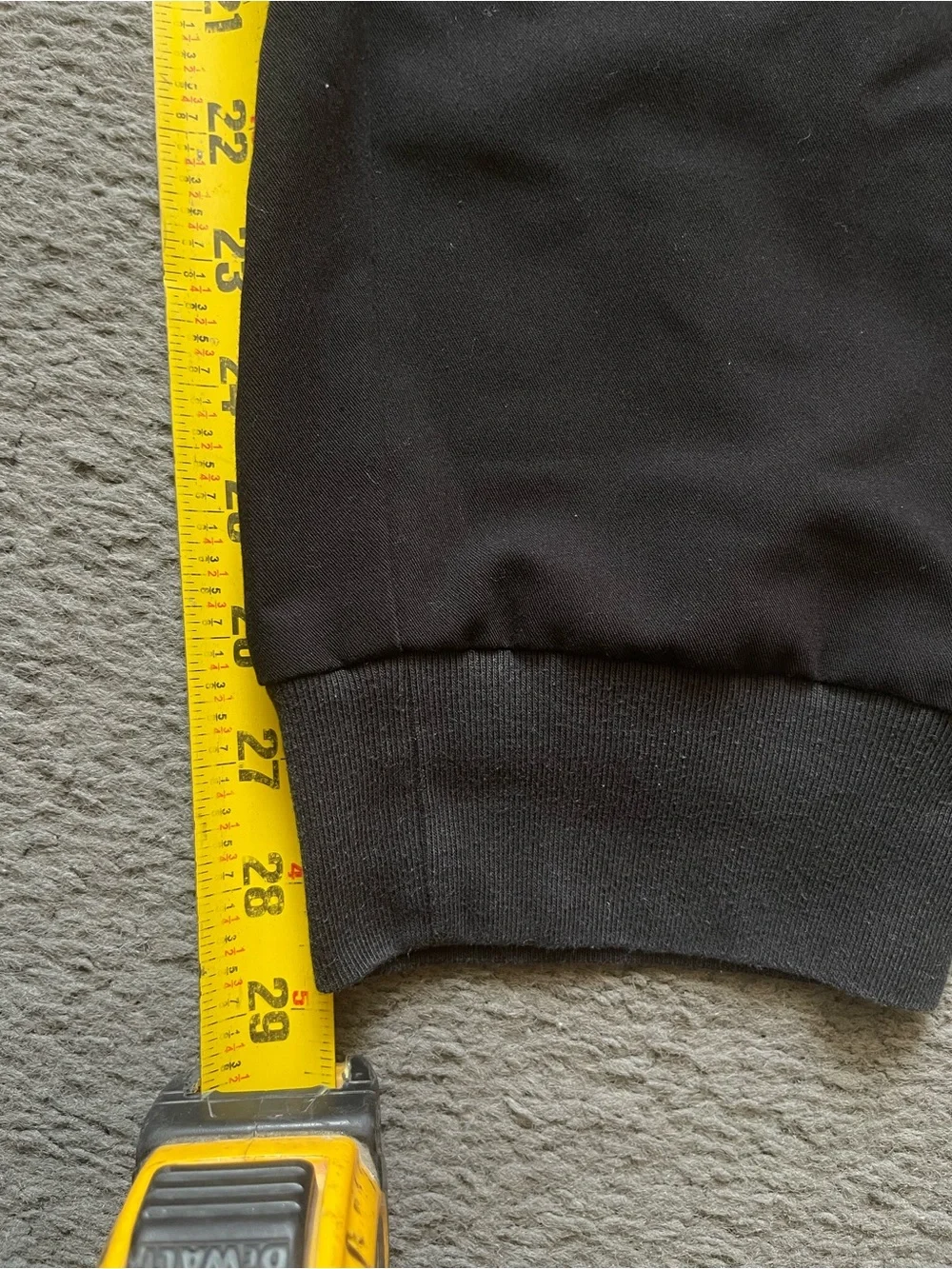 Figs Men's Black Jogger Pants with White Drawstring